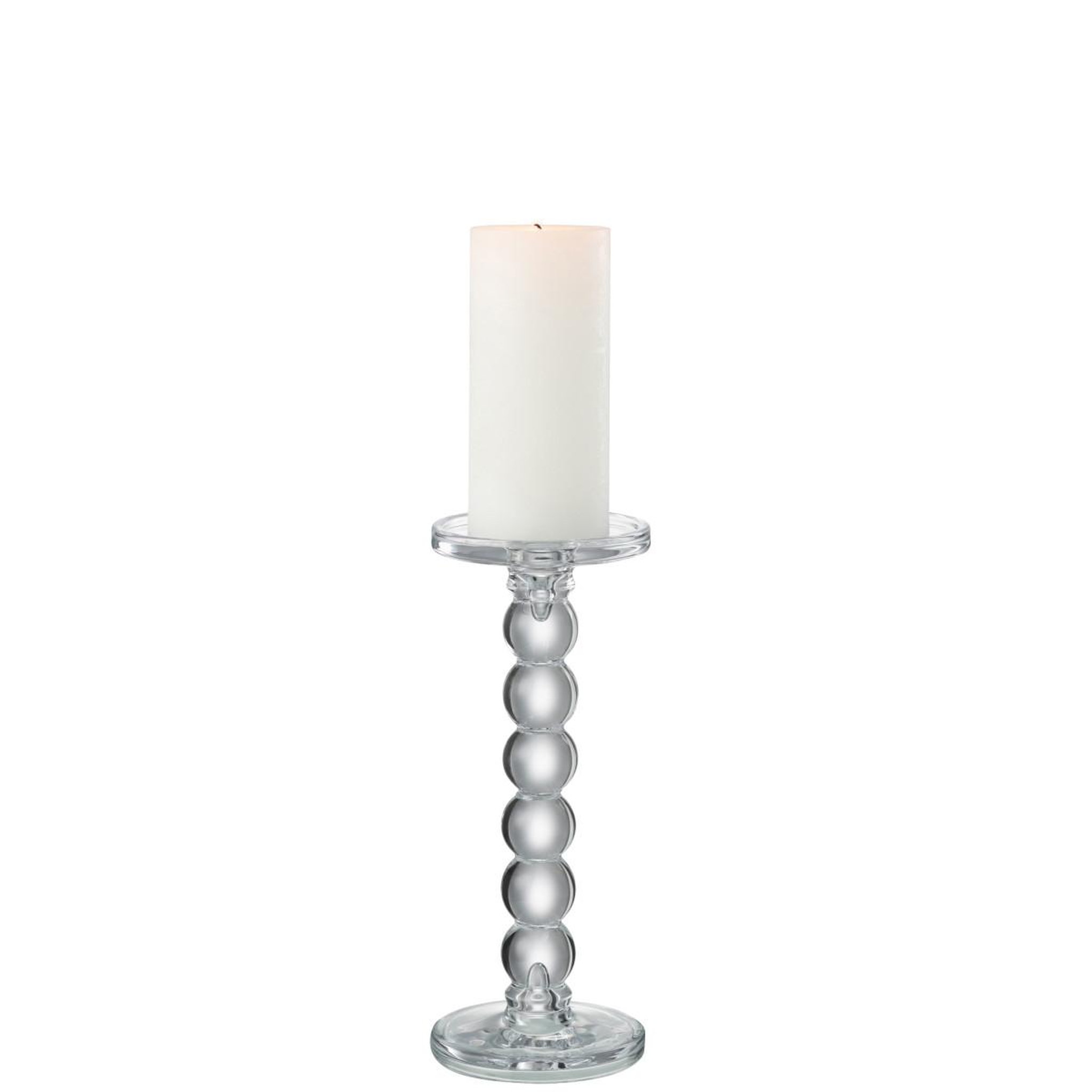 Voir la diapositive 3 : J-LINE Chandelier Design en Verre  Gouttes  26cm Transparent
