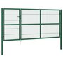 Voir la diapositive 2 : VIDAXL Portail de cloture de jardin avec poteaux 350x140 cm Acier Vert