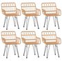 Voir la diapositive 4 : VIDAXL Ensemble a manger de jardin 7 pcs Resine tressee
