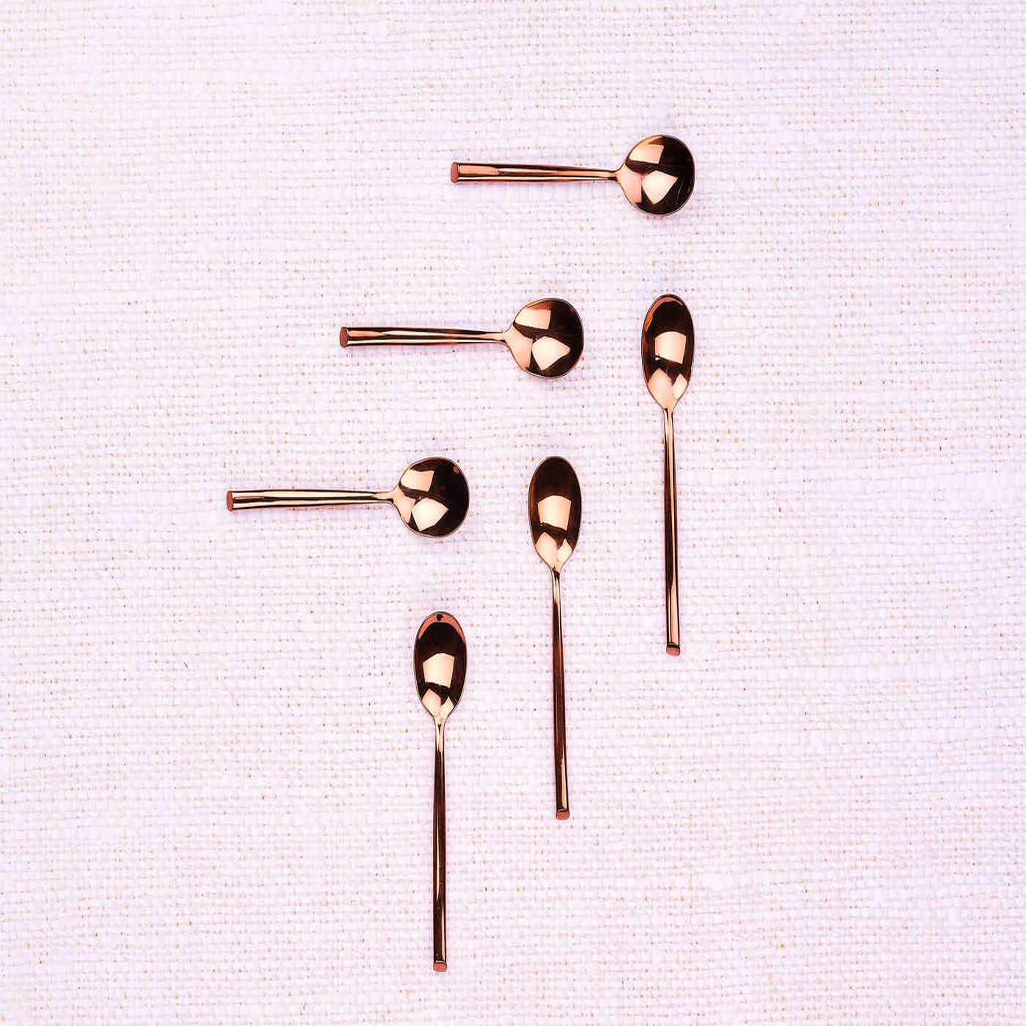 Voir la diapositive 3 : BJORN Coffret 6 petites cuillères KNUT - Copper