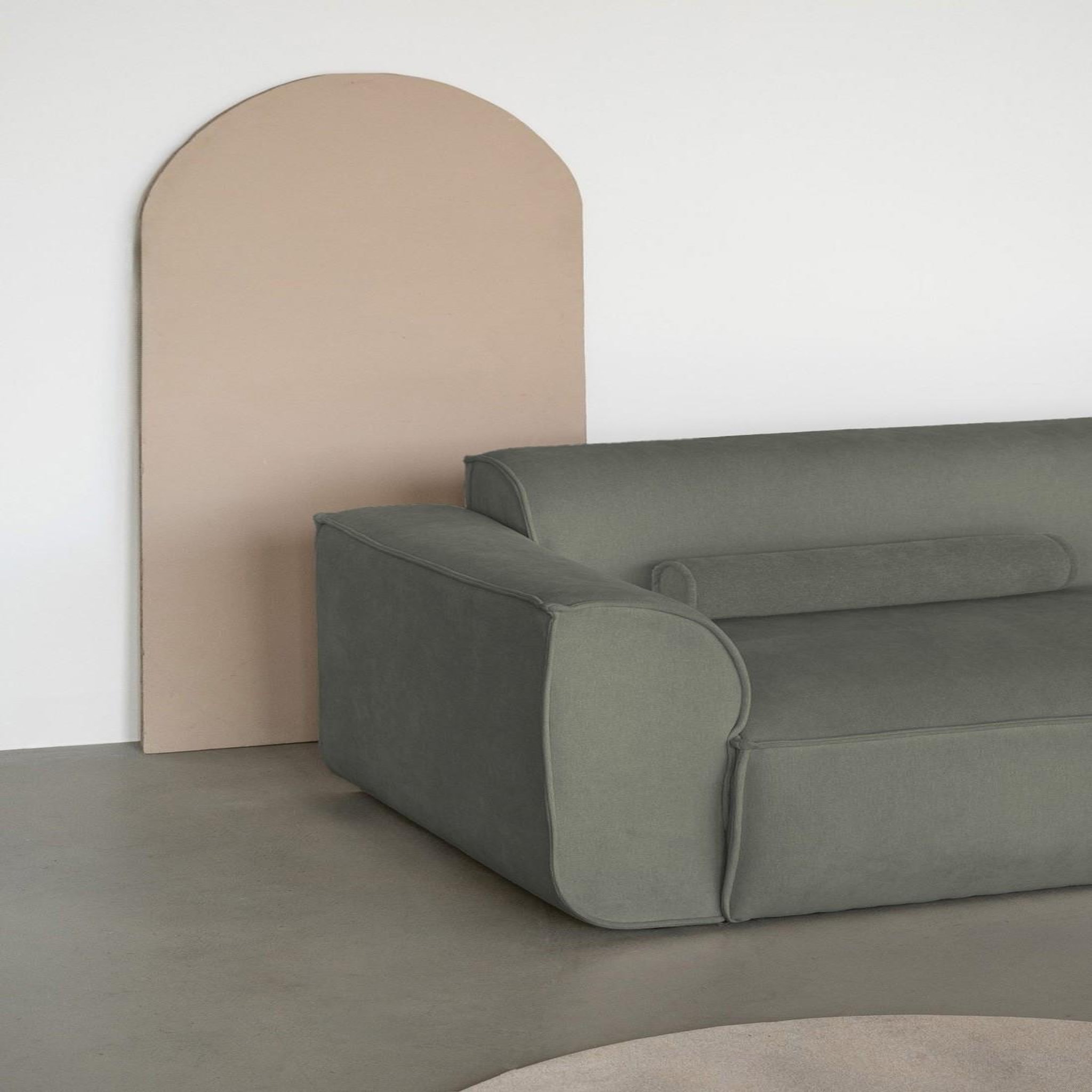 Voir la diapositive 3 : BEST MOBILIER Felix - module d'assise gauche en tissu texturé