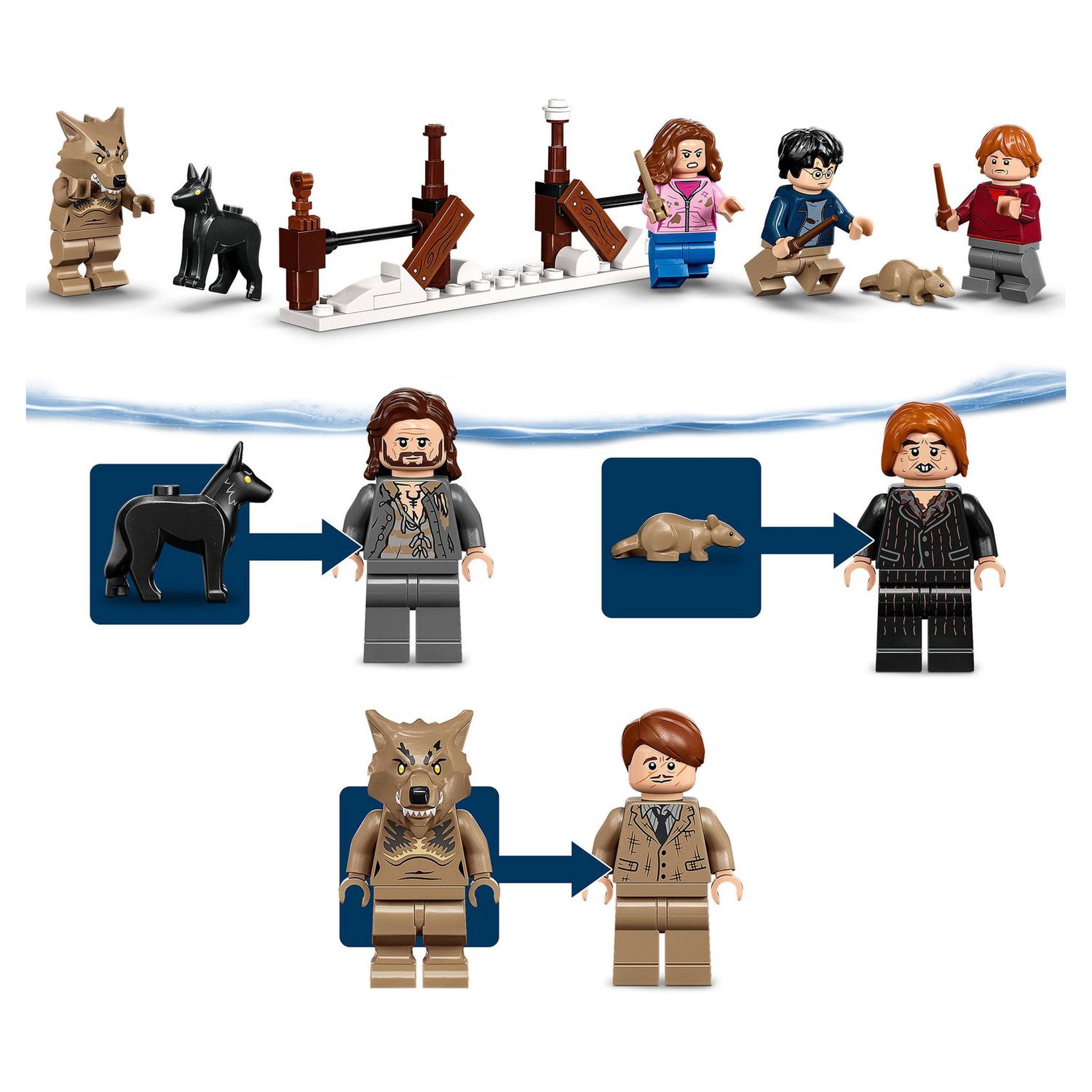Voir la diapositive 7 : LEGO Harry Potter 76407 La Cabane Hurlante et le Saule Cogneur, Jouet et Minifigurine