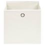 Voir la diapositive 3 : VIDAXL Boîtes de rangement 10 pcs Blanc 32x32x32 cm Tissu
