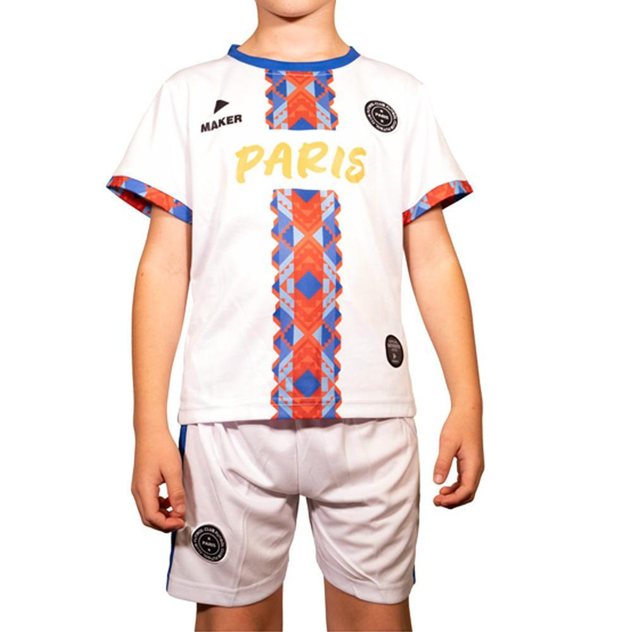SPORTZONE Ensemble Blanc/Rouge Enfant Sport Zone Paris. Coloris disponibles : Blanc