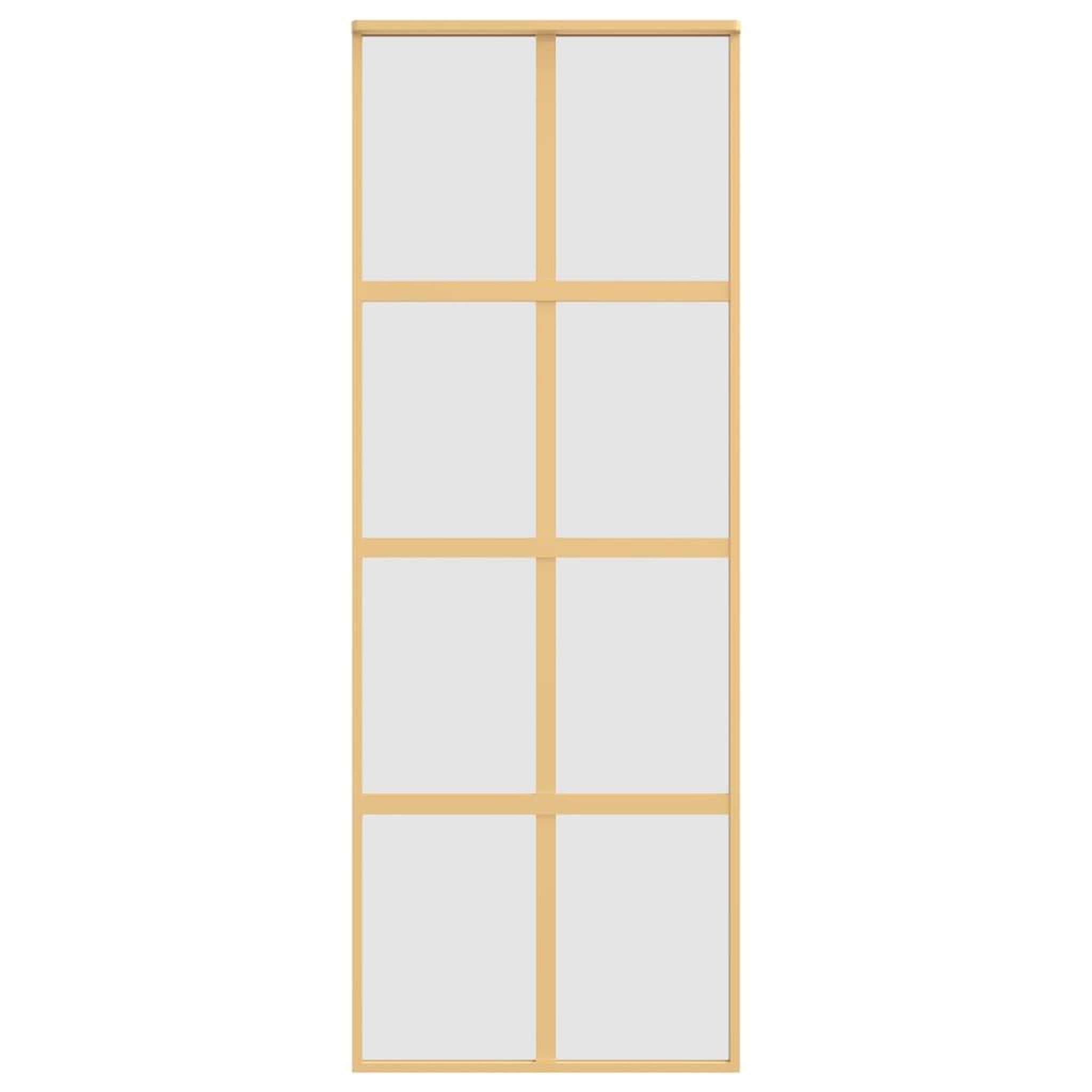 Voir la diapositive 4 : VIDAXL Porte coulissante dore 76x205 cm verre ESG depoli et aluminium