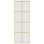 Voir la diapositive 4 : VIDAXL Porte coulissante dore 76x205 cm verre ESG depoli et aluminium