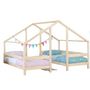 Voir la diapositive 1 : BENLEMI Lit cabane 2 couchages VILLY 90x160cm