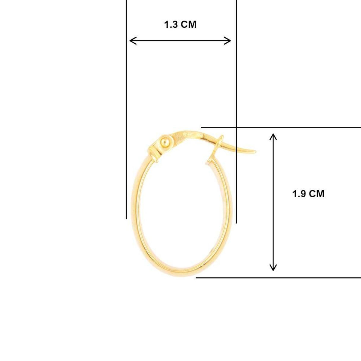 L'ATELIER D'AZUR Boucles d'Oreilles Créoles - Or Jaune - Femme