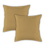Voir la diapositive 1 : FUTURE HOME Lot de 2 taies d'oreiller unies en coton finition bourdon