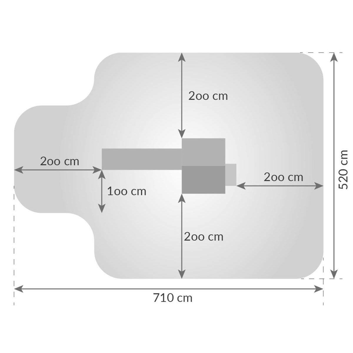 Fungoo Aire de jeux Carol 1 - Toboggan Bleu - Fungoo