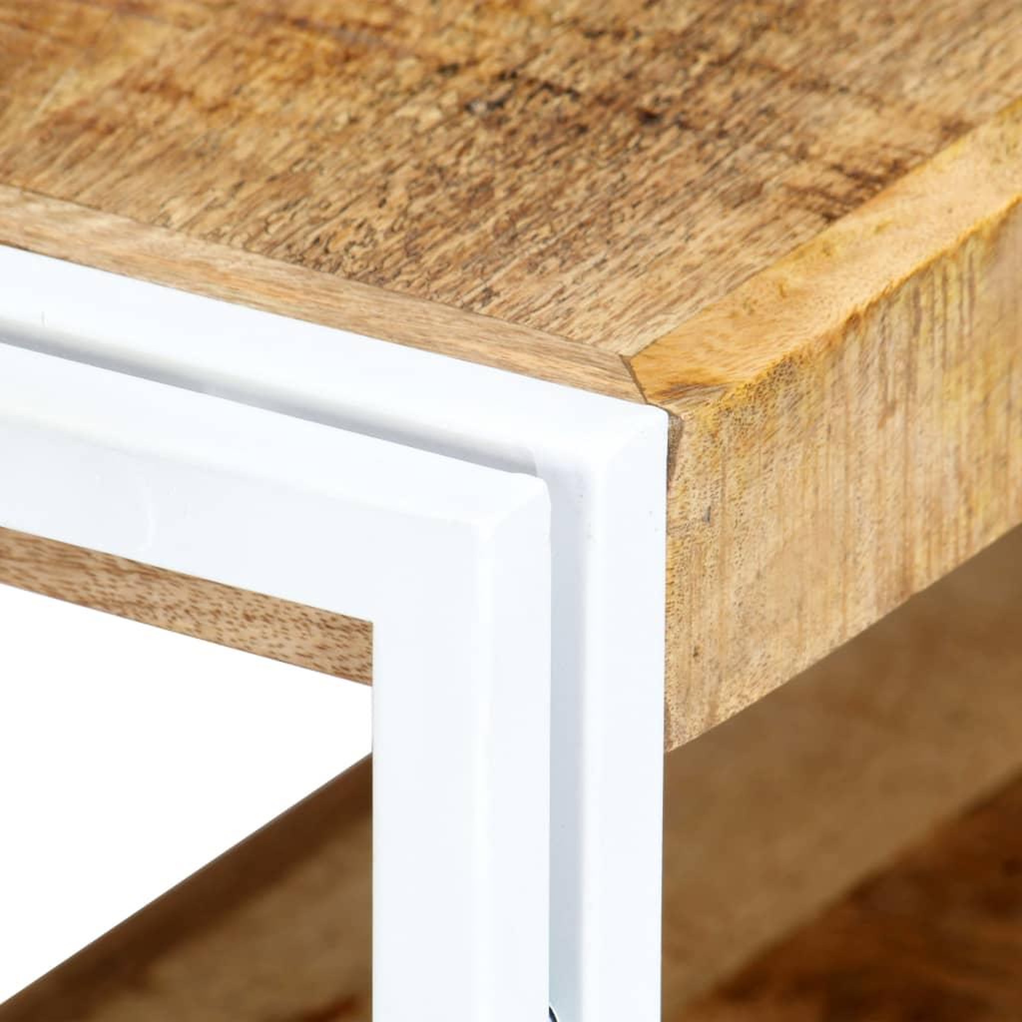 Voir la diapositive 4 : VIDAXL Meuble TV 90x30x40 cm Bois massif de manguier