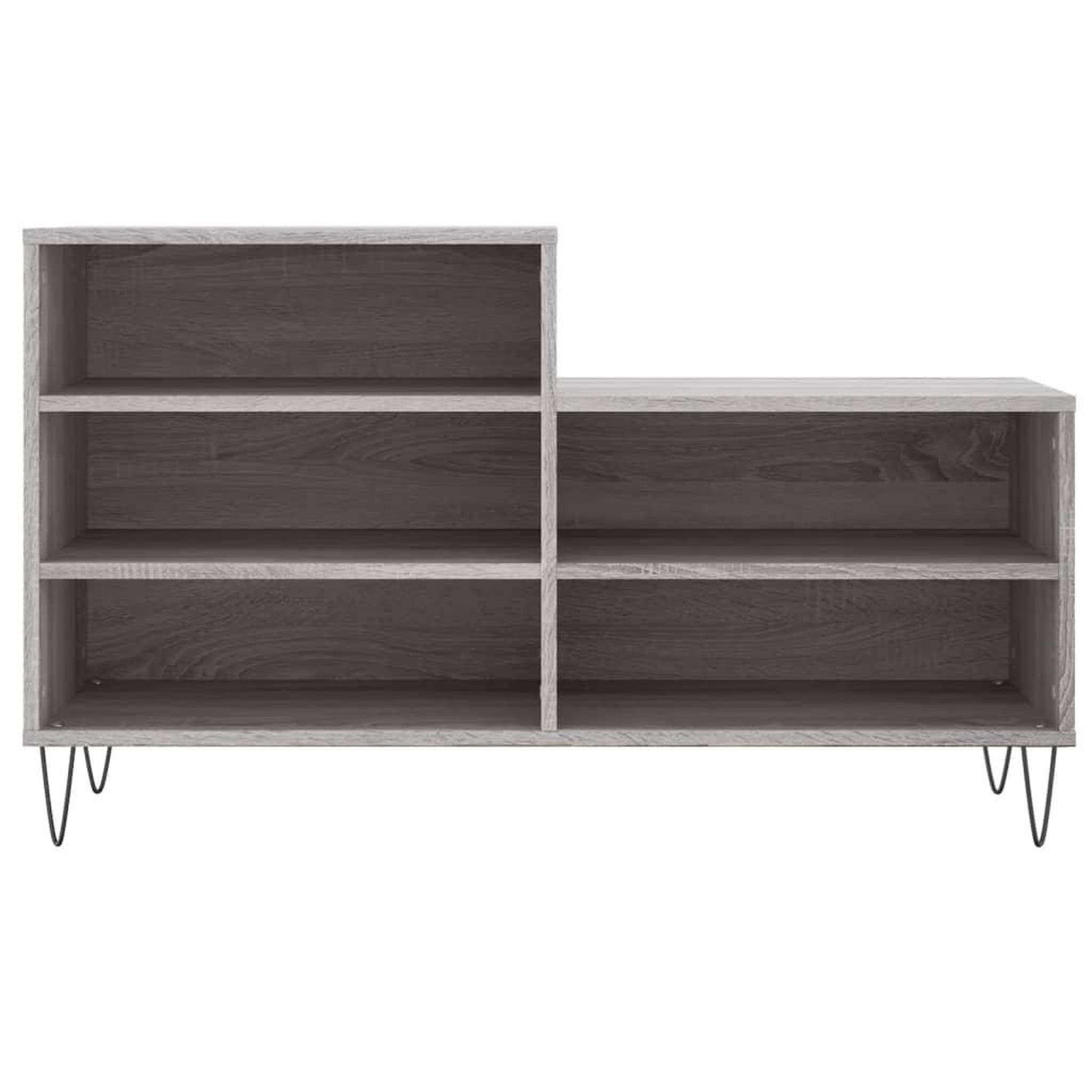 Voir la diapositive 4 : VIDAXL Armoire a chaussures Sonoma gris 102x36x60 cm Bois d'ingenierie