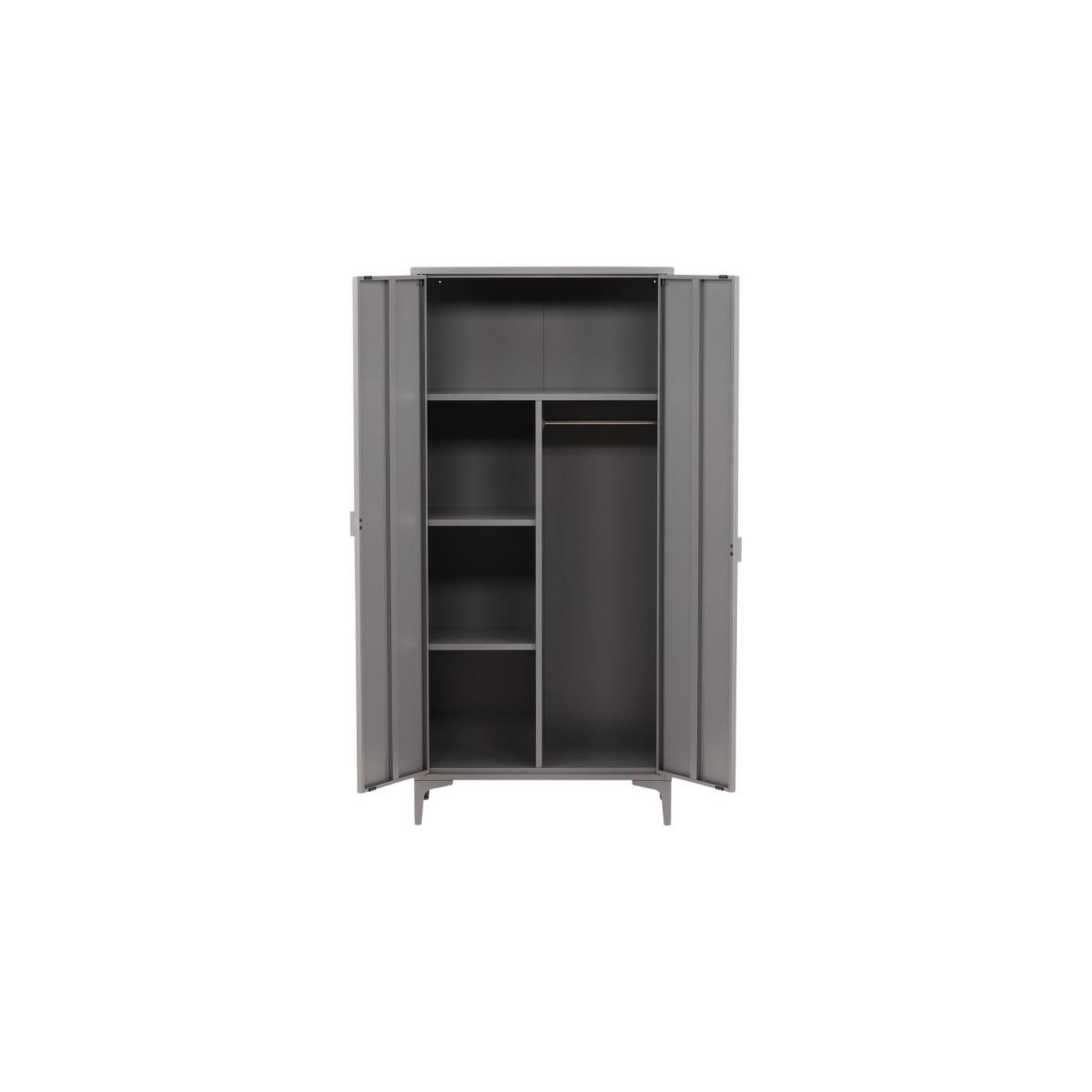 Voir la diapositive 4 : Paris Prix Armoire design 2 portes  piring  183cm gris clair