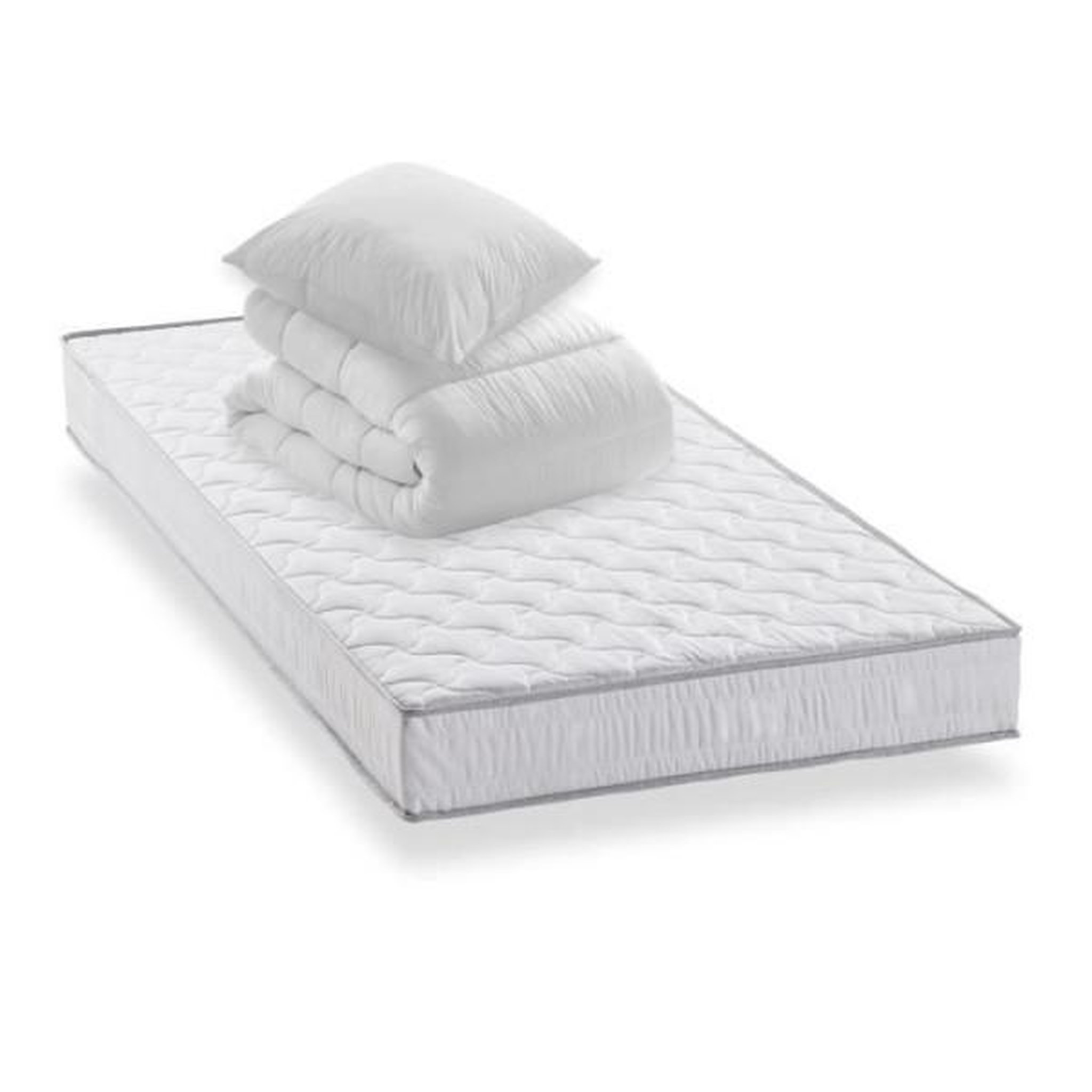 Voir la diapositive 4 : DEKO DREAM DEKO DREAM Pack Star Matelas 90x190 + Couette 140x200 + Oreiller 60x60 - 16 cm
