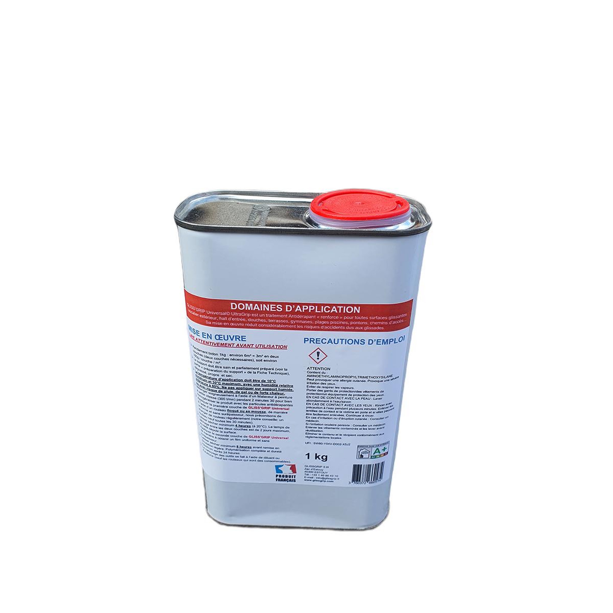 Voir la diapositive 2 : GLISS GRIP Vernis antidérapant léger mono-composant pour toutes les surfaces - k-gg-uni-ug-1kg