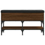 Voir la diapositive 6 : VIDAXL Banc à chaussures chêne marron 82x32x45 cm bois d ingénierie
