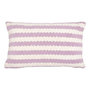 Voir la diapositive 1 : ATMOSPHERA Coussin Déco Rayé  Poolside  38x58cm Lilas