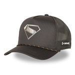 CAPSLAB Casquette Trucker avec filet finitions premium DC Comics Superman. Coloris disponibles : Noir