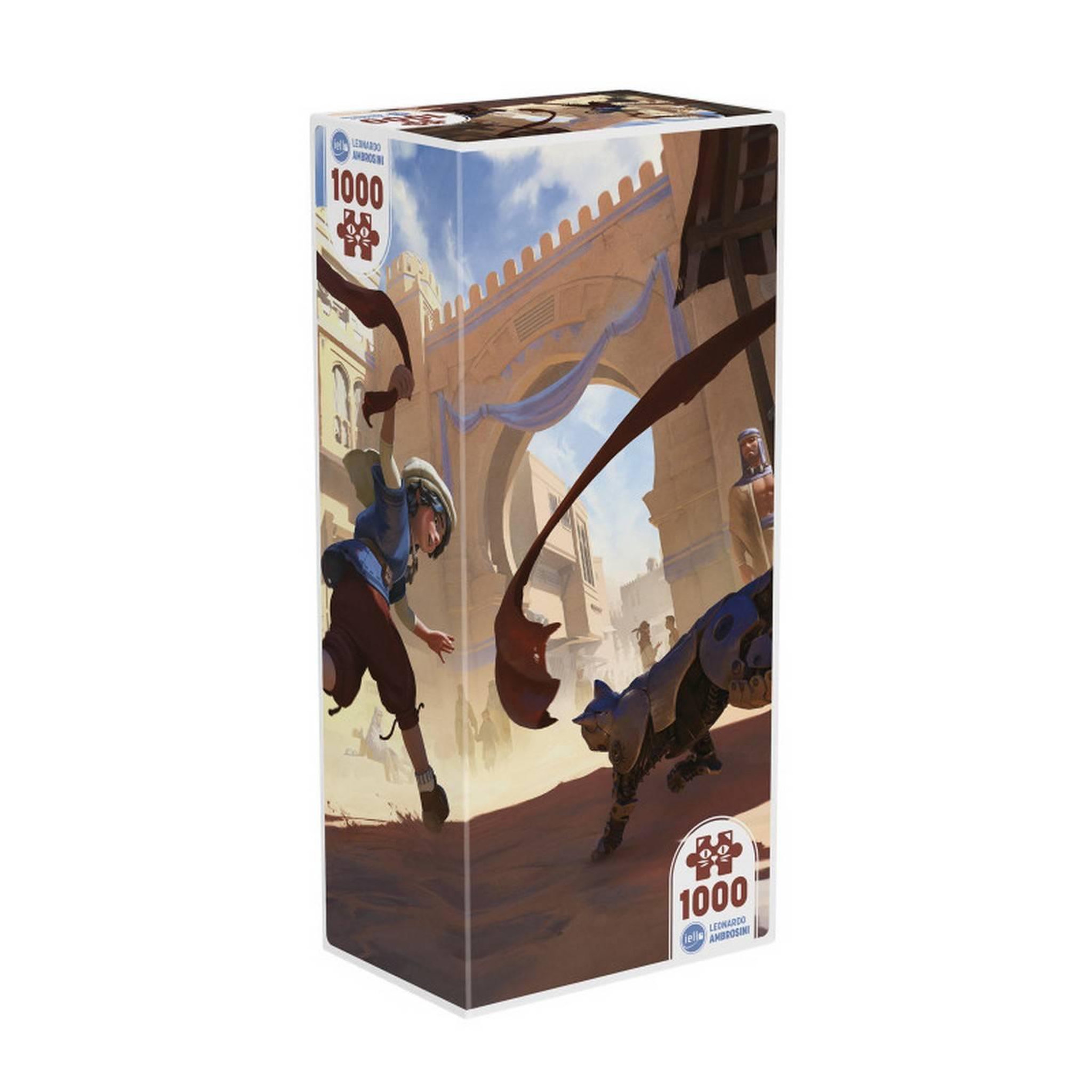 Voir la diapositive 2 : Iello Puzzle 1000 pièces : chat mécanique