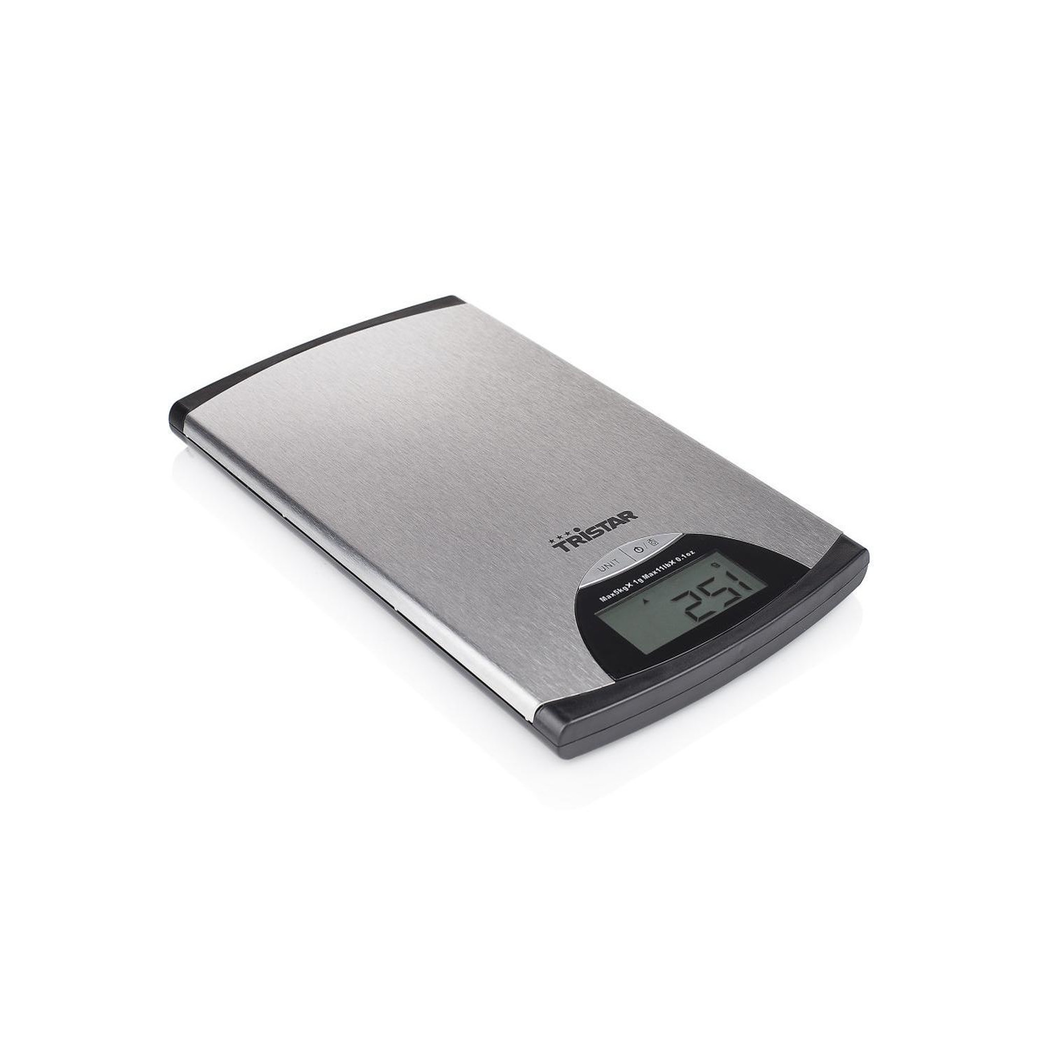 Voir la diapositive 2 : TRISTAR Balance de cuisine electronique 5kg/1g - kw2435