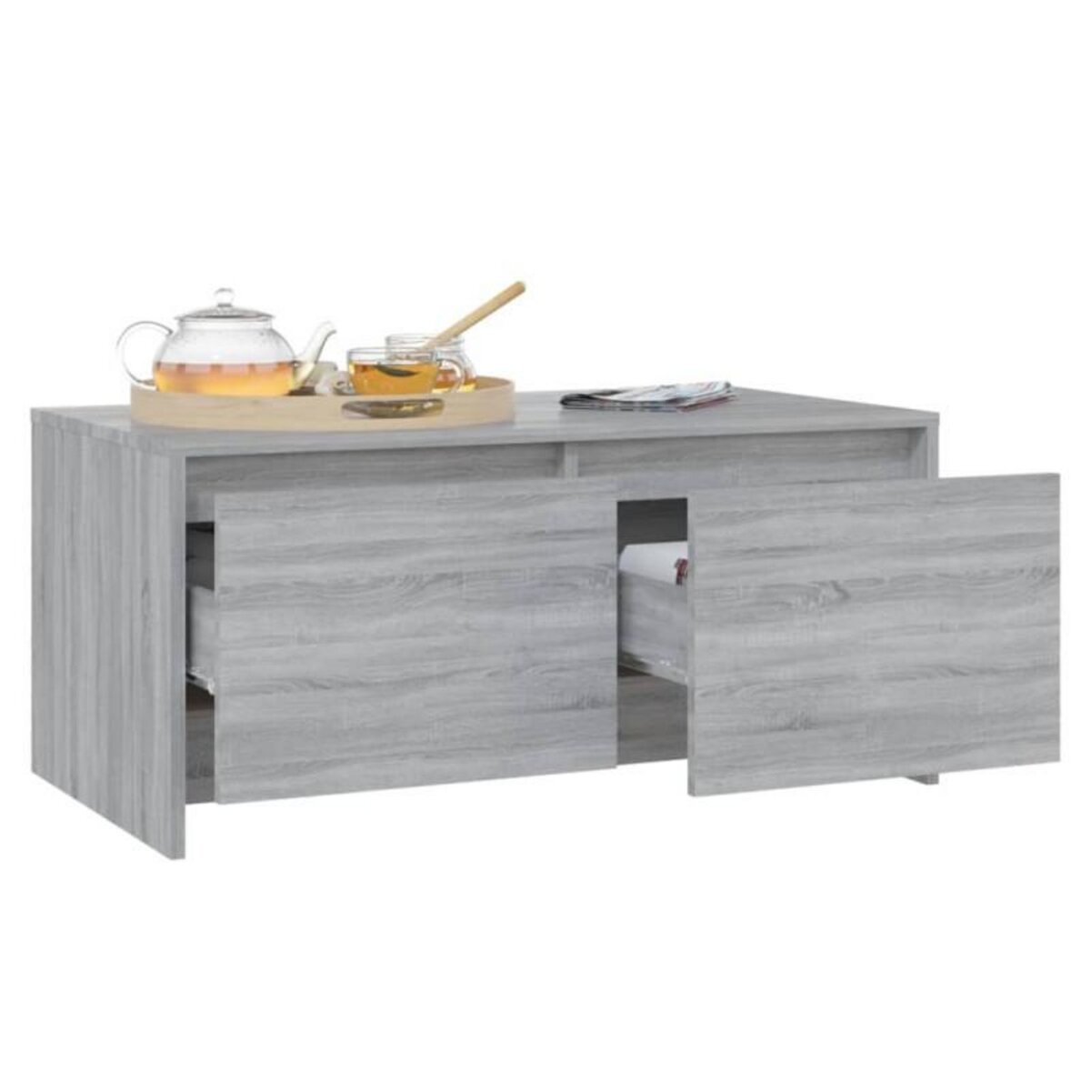 VIDAXL Table basse sonoma gris 90x50x41,5 cm bois d ingénierie