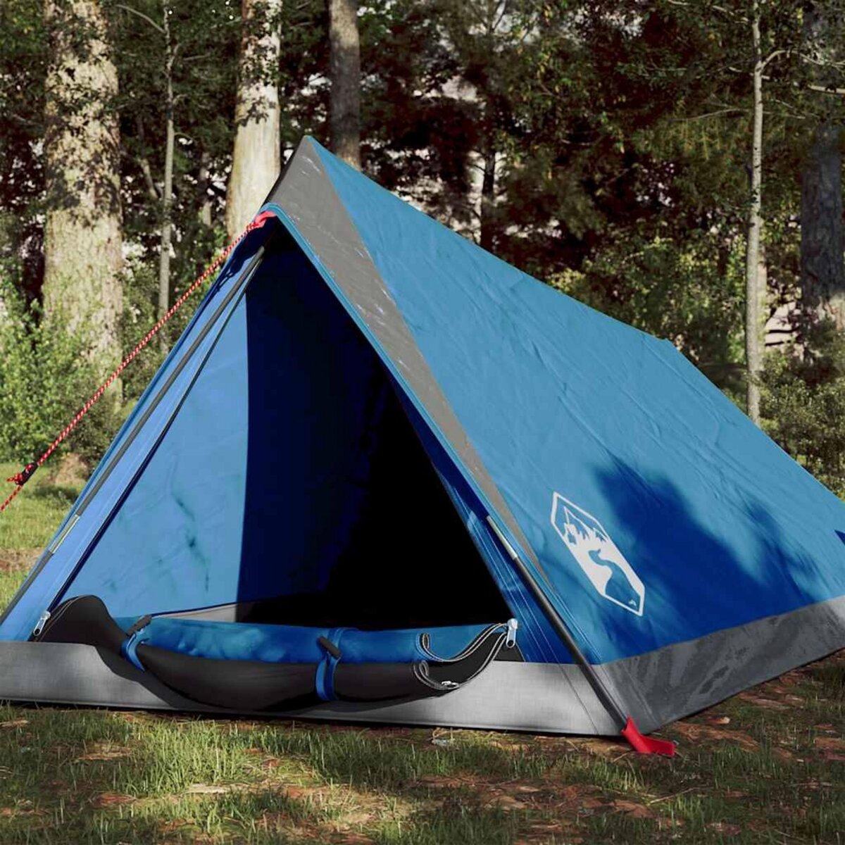 VIDAXL Tente de camping 2 personnes bleu impermeable