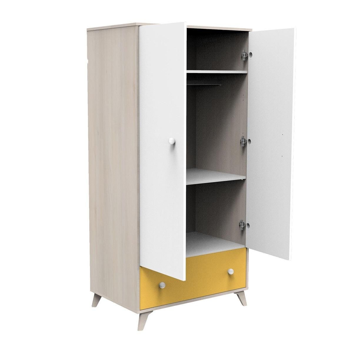 BABY PRICE Armoire 2 portes et 1 tiroir YUZU