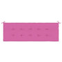 Voir la diapositive 4 : VIDAXL Coussin de banc de jardin rose 150x50x3 cm tissu oxford