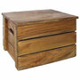 Voir la diapositive 4 : VIDAXL Ensemble de caisse de rangement 2 pcs bois d'acajou massif