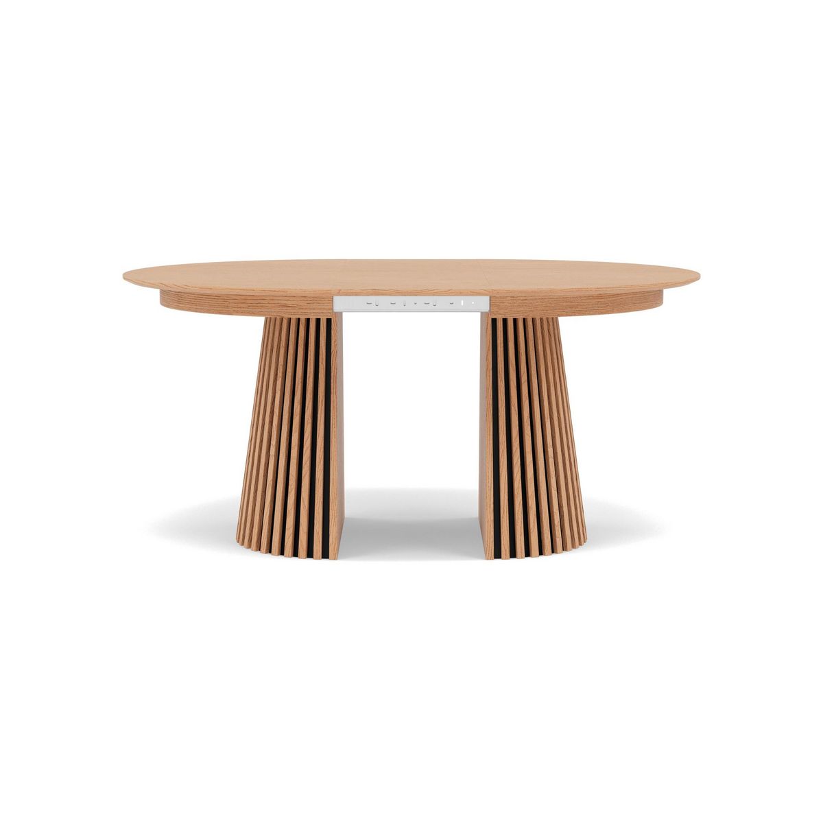 LISA DESIGN Freya - table à manger ronde extensible - effet bois - 4 à 8 personnes