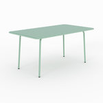 Rendez vous déco Table de jardin en métal vert clair 6 personnes-Yumi
