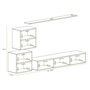 Voir la diapositive 5 : Paris Prix Meuble TV Mural Design  Switch V  250cm Noir