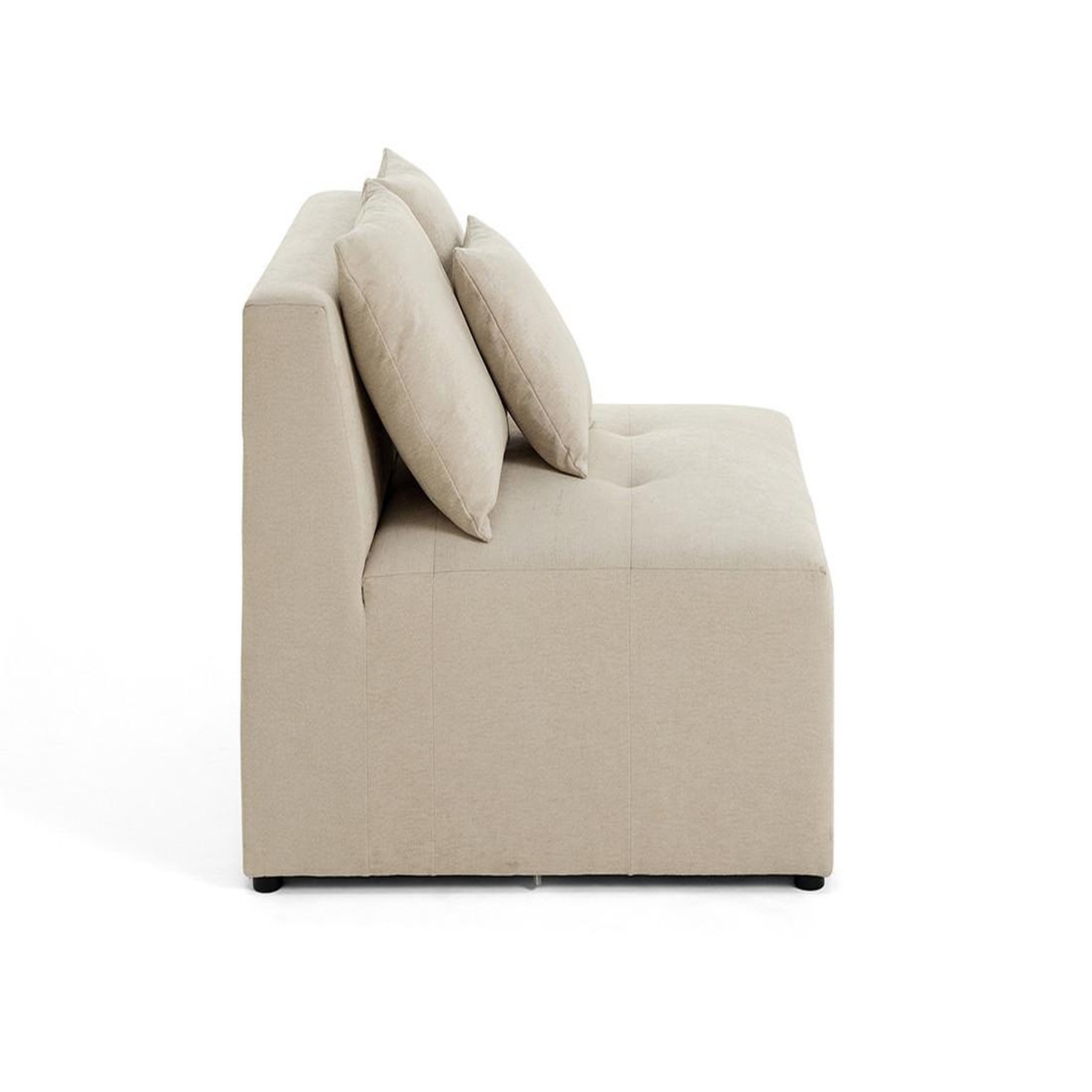 Voir la diapositive 3 : LISA DESIGN Amalfi - module d'assise sans accoudoirs - 1 place - en tissu