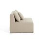 Voir la diapositive 3 : LISA DESIGN Amalfi - module d'assise sans accoudoirs - 1 place - en tissu