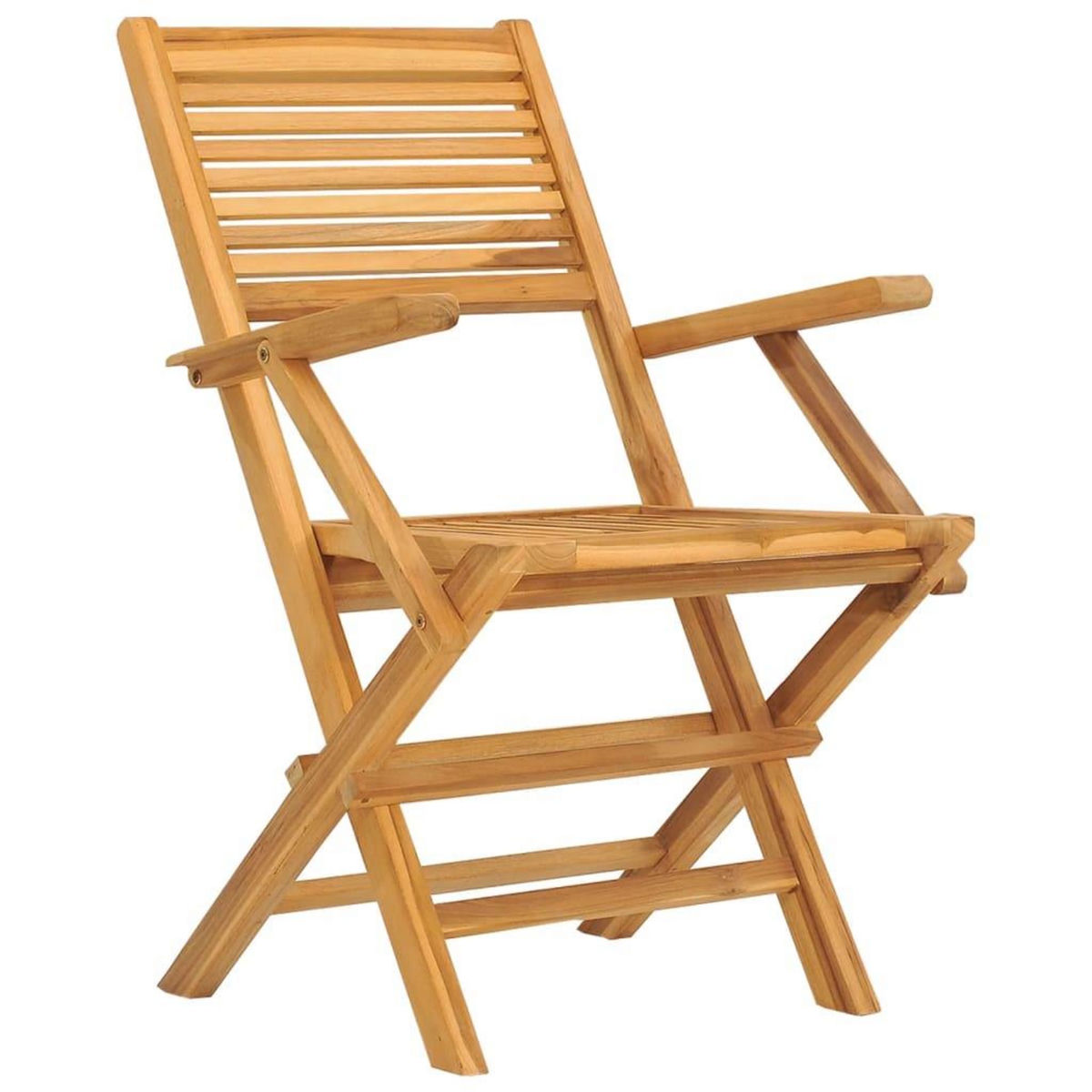 VIDAXL Chaises de jardin pliantes lot de 8 55x62x90cm bois massif teck