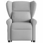 Voir la diapositive 4 : VIDAXL Fauteuil de massage inclinable gris nuage tissu