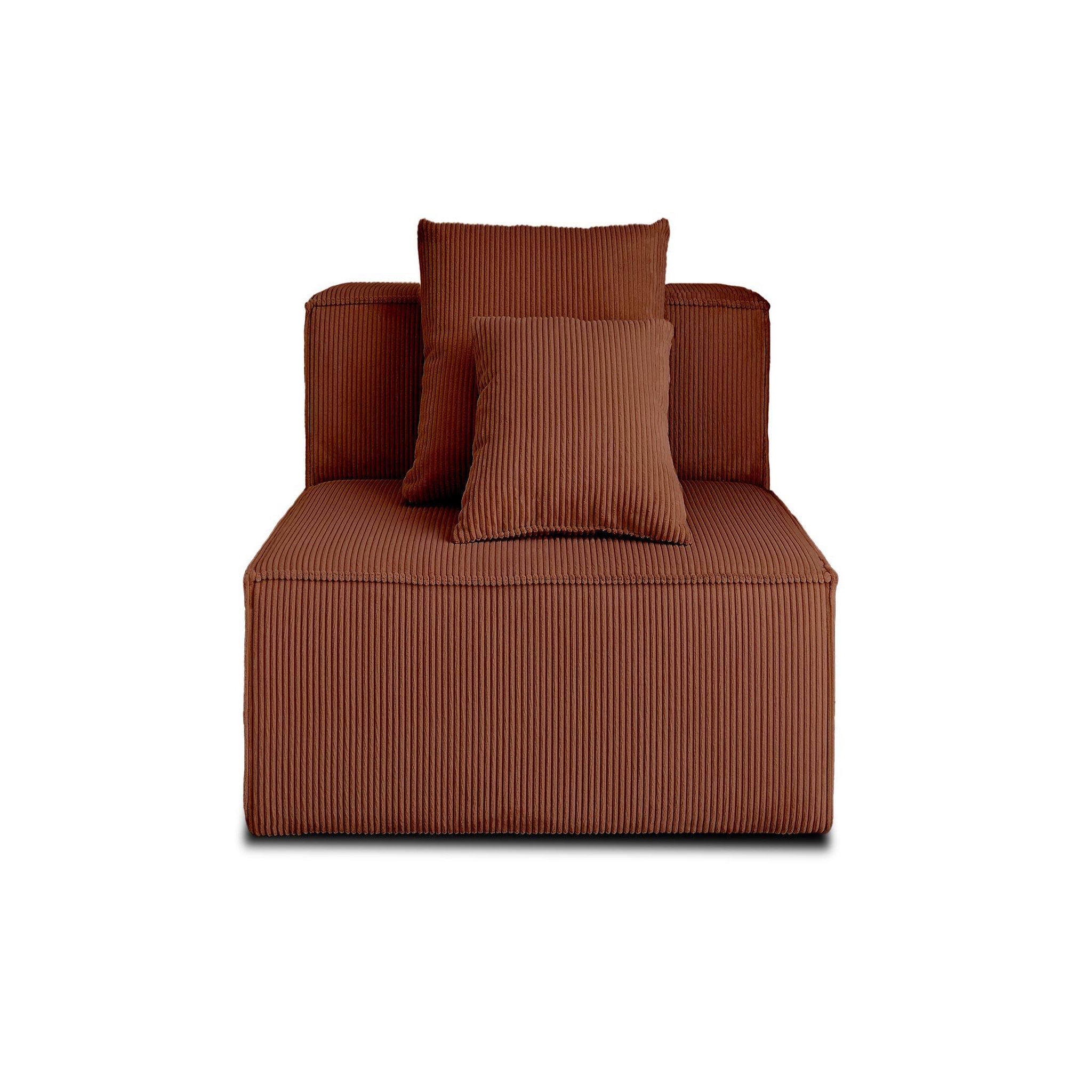 Voir la diapositive 5 : LISA DESIGN Colombine - module d'assise - en velours côtelé