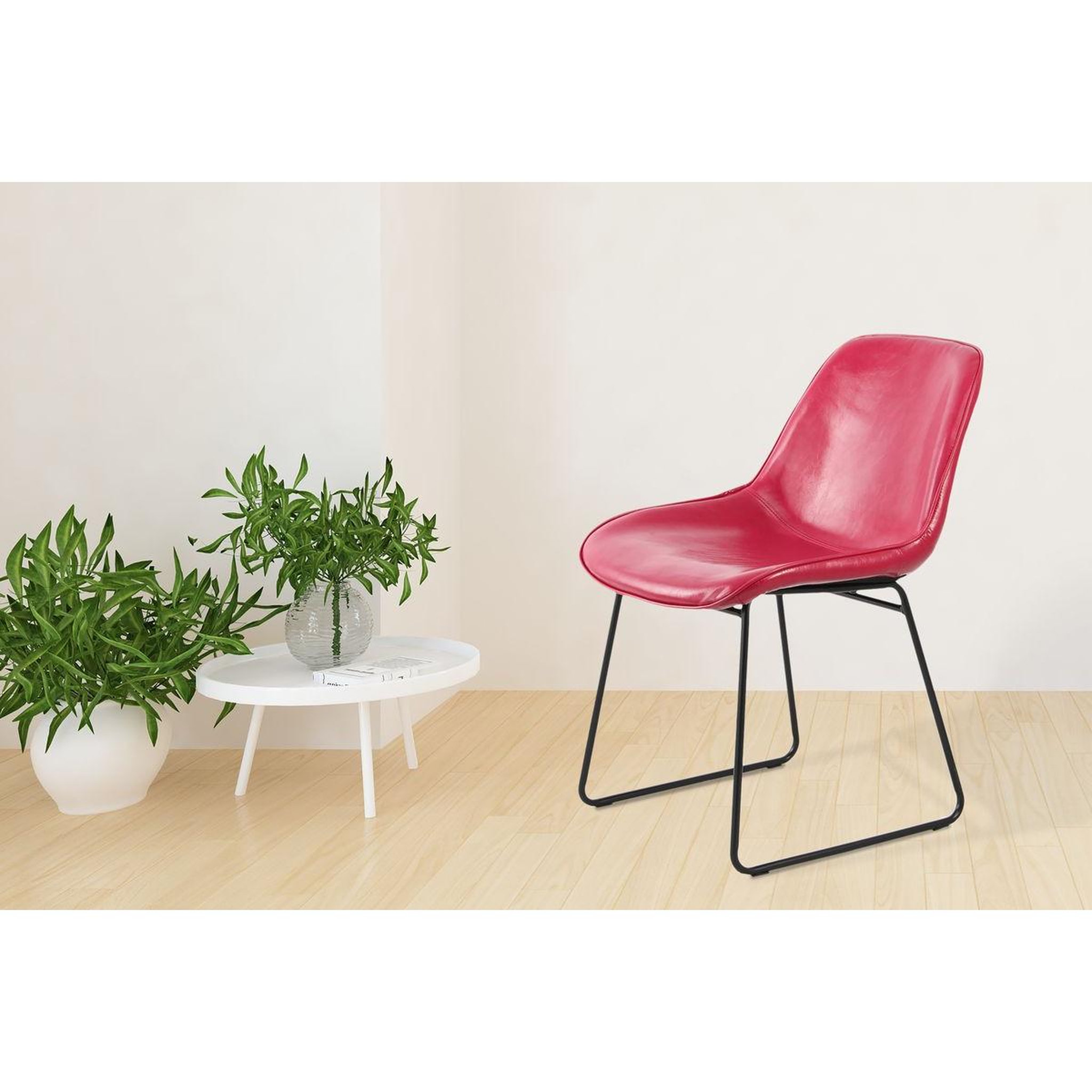 Voir la diapositive 3 : Paris Prix Lot de 2 chaises design  cora  81cm rose