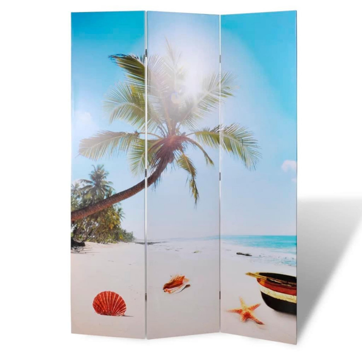 VIDAXL Cloison de separation pliable 120 x 170 cm Plage
