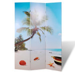 VIDAXL Cloison de separation pliable 120 x 170 cm Plage