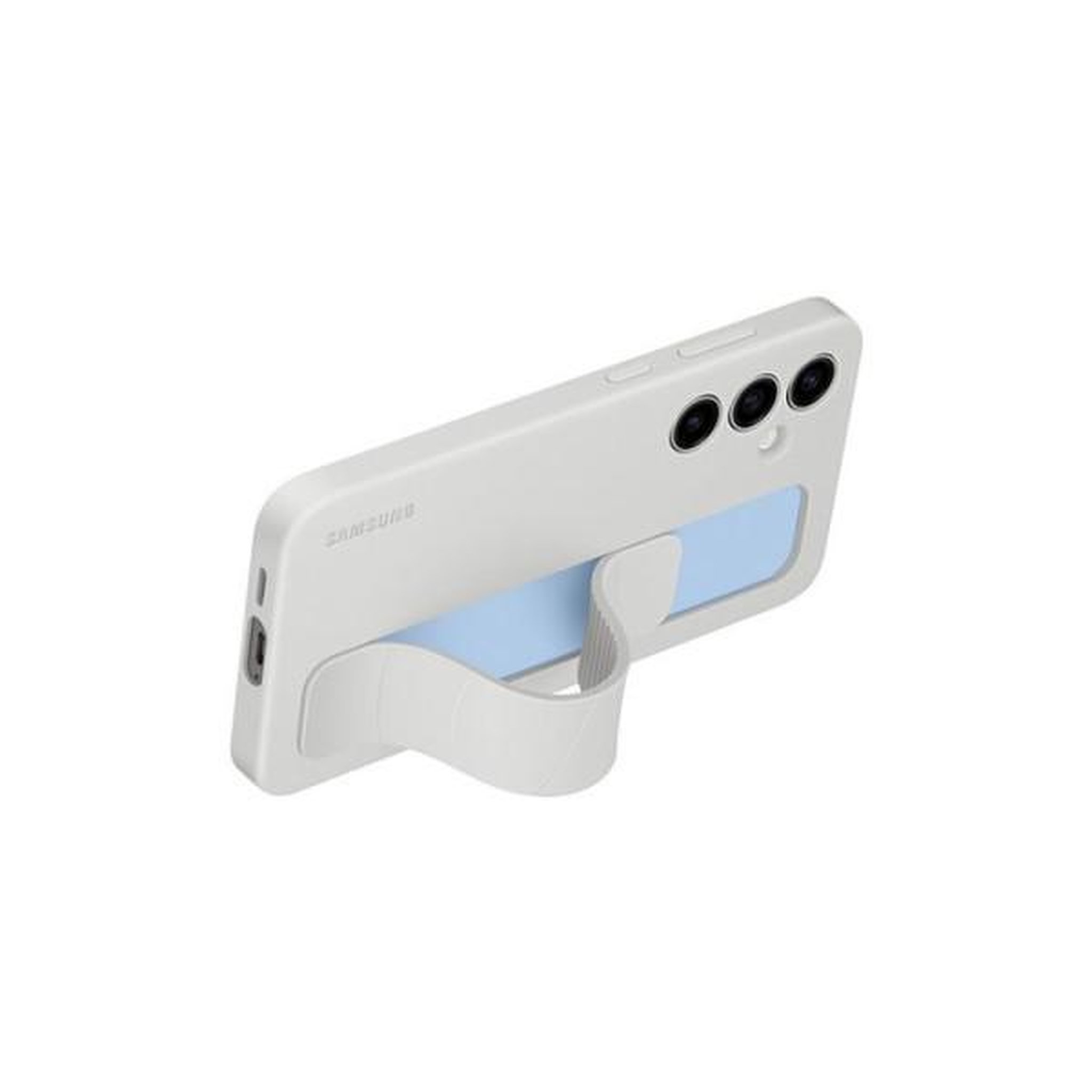 Voir la diapositive 5 : Samsung Coque avec laniere et support Galaxy S24 FE Gris
