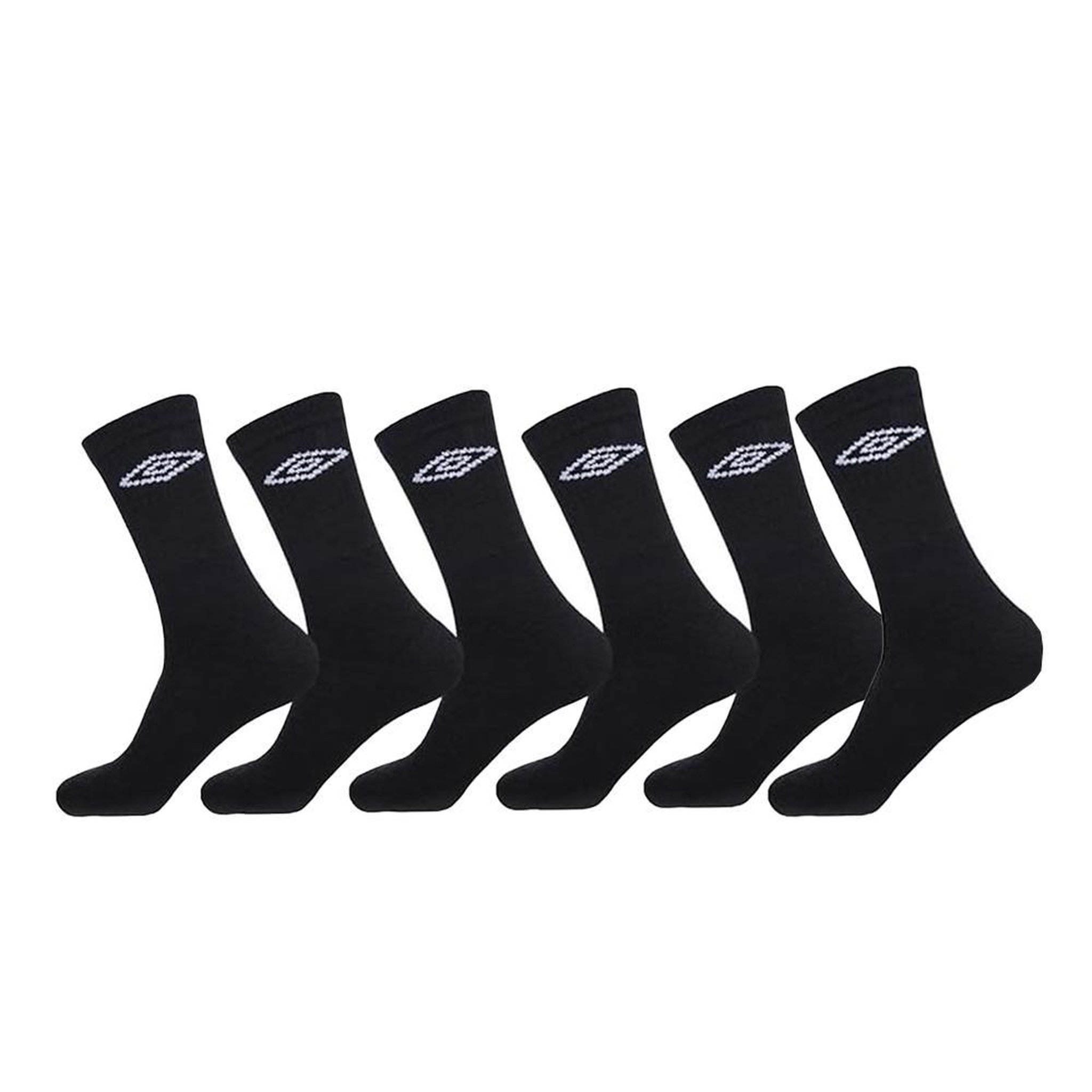 UMBRO x6 Paires Chaussettes  Homme Umbro Tennis. Coloris disponibles : Noir