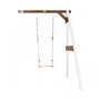 Voir la diapositive 1 : Axi House AXI Portique mural en bois Blanc Marron 1 balançoire 160x171x207cm