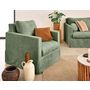 Voir la diapositive 4 : LISA DESIGN Serena - housse en velours texturé pour fauteuil
