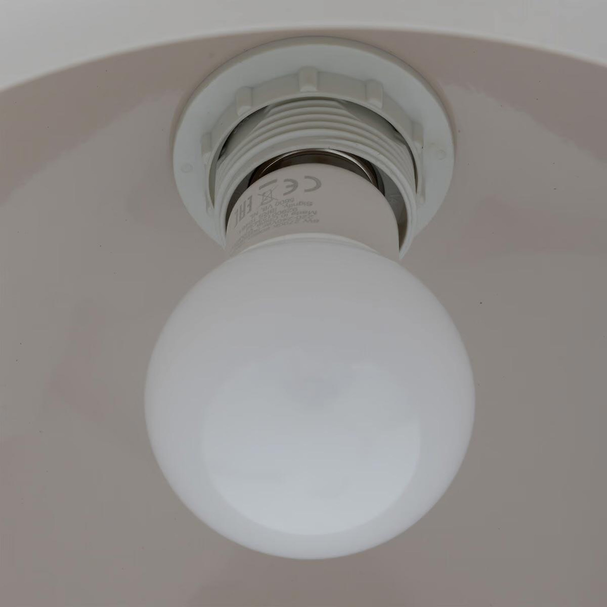 Voir la diapositive 5 : ATMOSPHERA Lampe suspension champignon  savio  27cm beige
