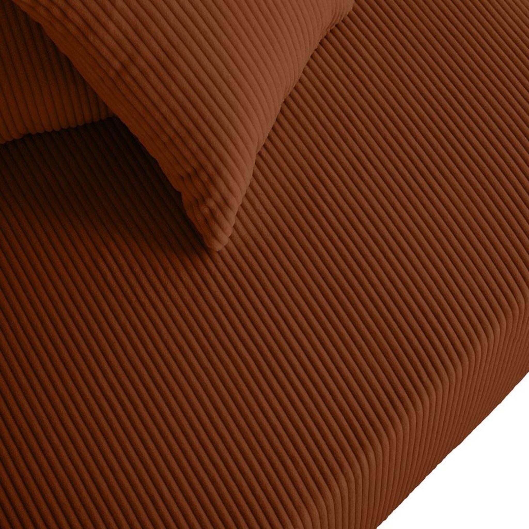 Voir la diapositive 5 : LISA DESIGN Edinburg - module d'assise d'angle gauche - en velours côtelé