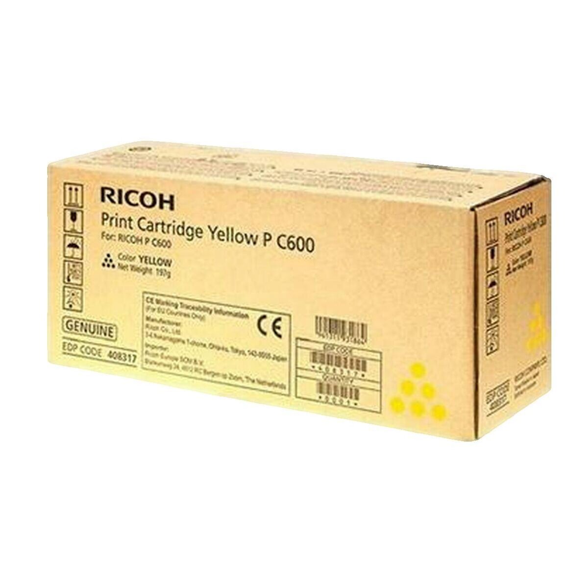 Ricoh Tonerkartusche Ricoh 408317 Original Jaune Laser