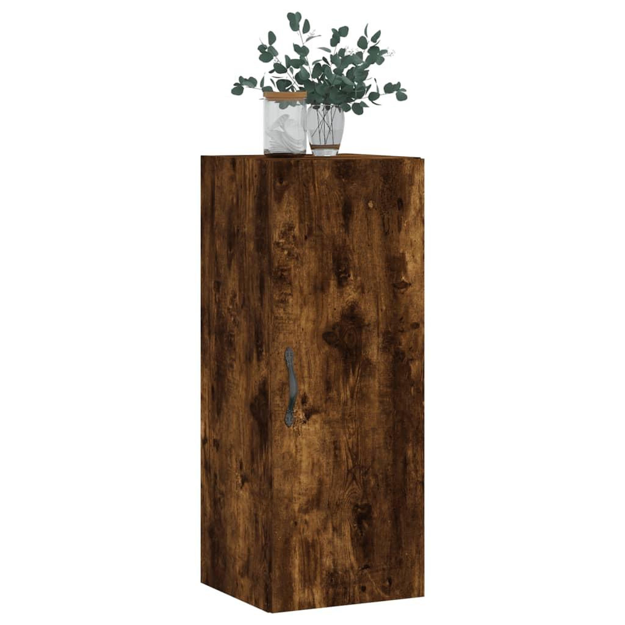 Voir la diapositive 3 : VIDAXL Armoire murale chene fume 34,5x34x90 cm bois d'ingenierie