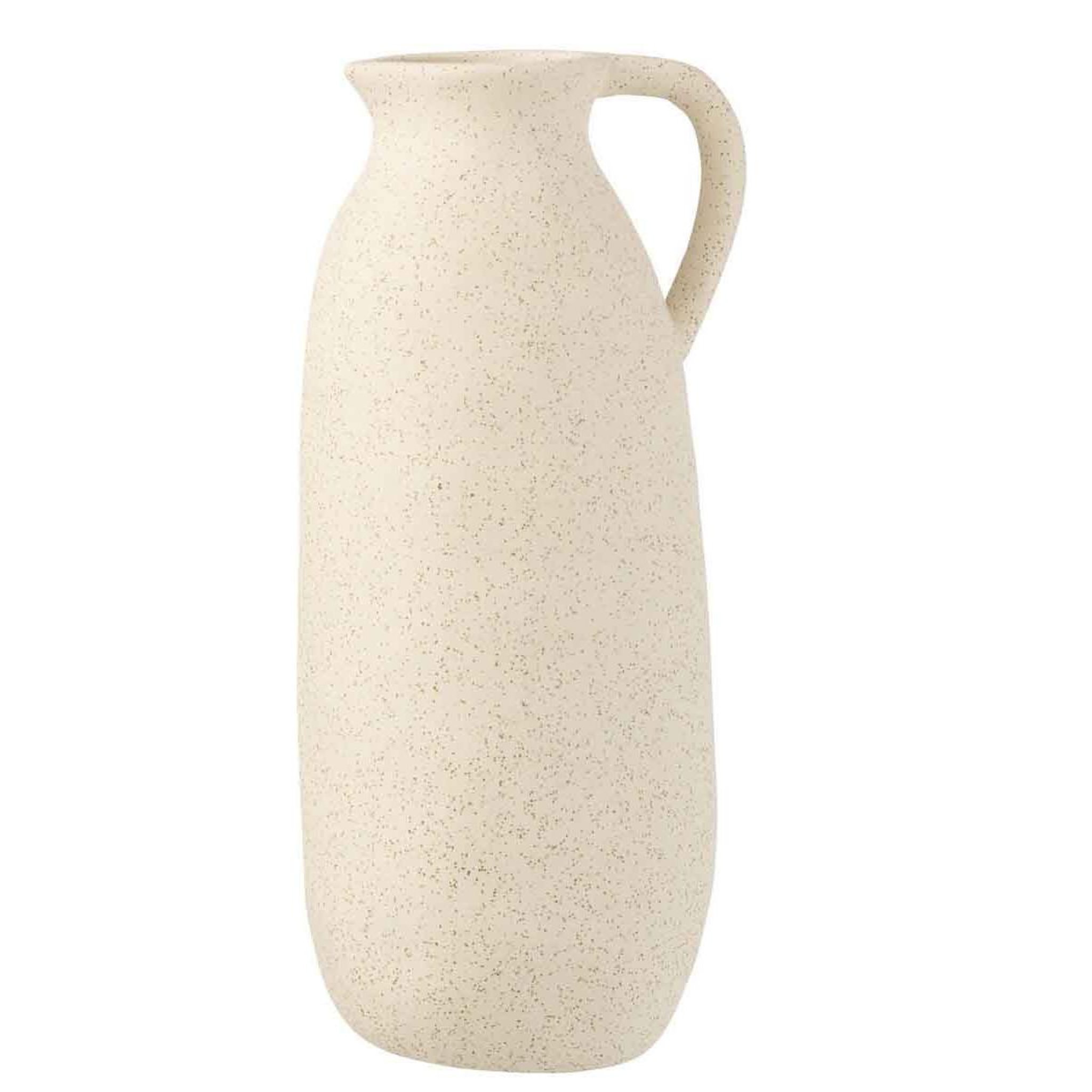 J-LINE Vase design en céramique  cruche  35cm beige