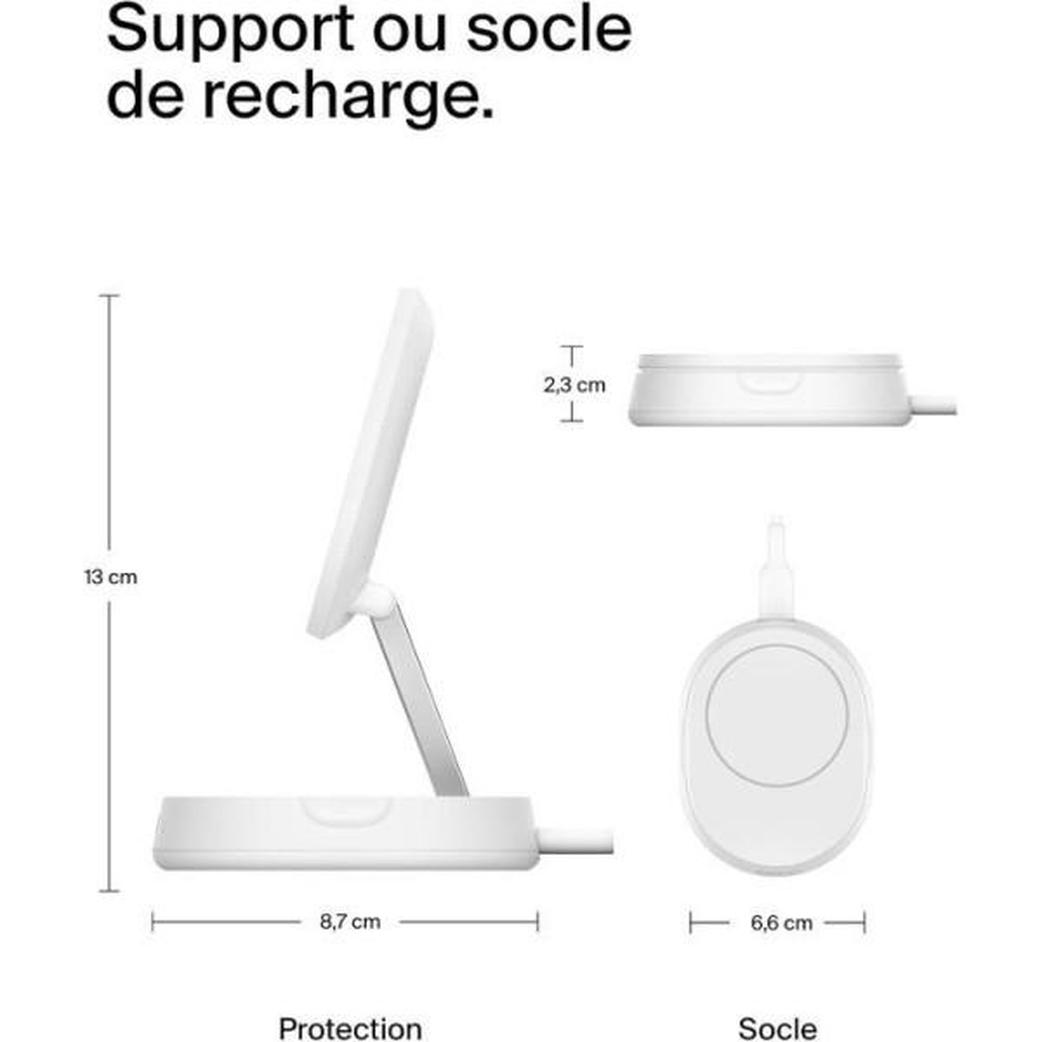 Belkin Support de charge magnétique - BELKIN - Qi2 - 15W - Blanc